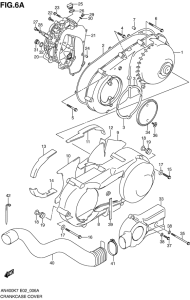 AN400 (ABS) Crankcase cover ass`y  (v