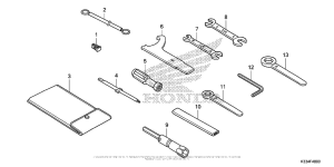CBR300R Инструмент