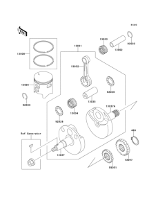  Коленвал и поршни