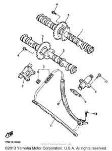 FZ700TC Цепь механизма газораспределения