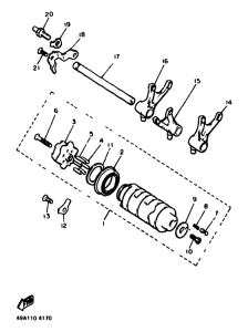 XJ600 Shift cam. fork