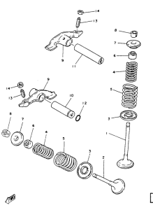SR125SP Клапана