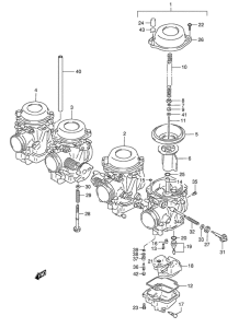 GSF1200S Carburetor assy