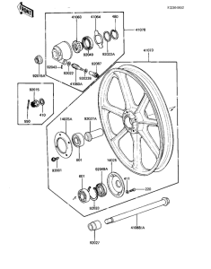 KZ1000 Front wheel / hub