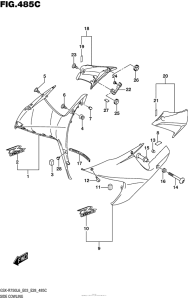 GSX-R750 Side Cowling (Kgl)