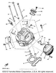 XT125K Головка цилиндров