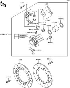 ZG1200 Передний тормоз