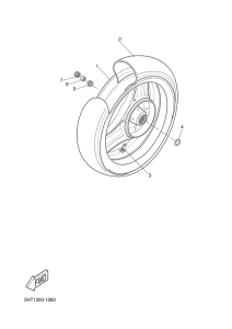 XQ125 Переднее колесо