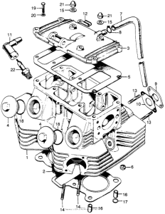 SL175 Cylinder head + cylinder head cover