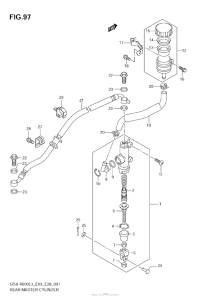 GSX-R600 Задний торм цилиндр