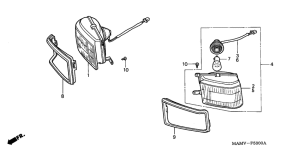 GL1500SE Cornering lamp