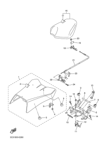 FZ1-S Сиденье