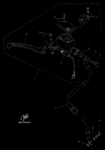 YP125E YP125R Передний тормозной цилиндр