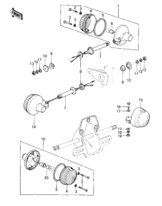 KZ400 Поворотники