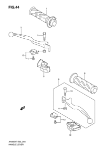 AN400 (ABS) Рулевой рычаг