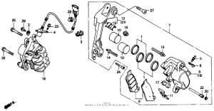 ST1100 (ABS/ TCS) Front brake caliper 1100a