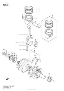 GSX-R250 Коленвал