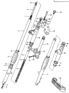 ZR50 Вилка передней оси