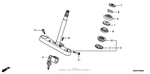 VTX1300C Траверса нижняя