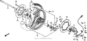 VF1100S Переднее колесо