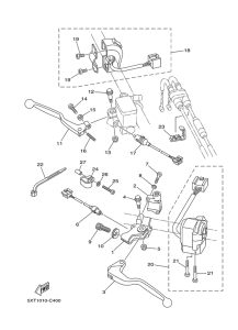 XG250 Handle switch & lever