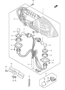 AN250 Задний комбинированный сигнал