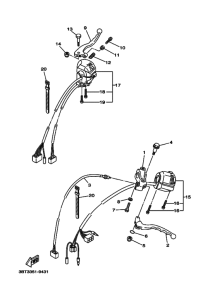 XV535 Interruptor  manillar&palanc