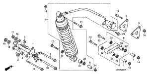 XL1000V (ABS) Rear cushion