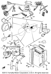 XS500E Электрика