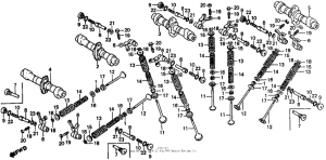 VF500F Распределительный вал и клапана