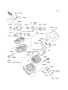 VN1500 Крышка головки цилиндров