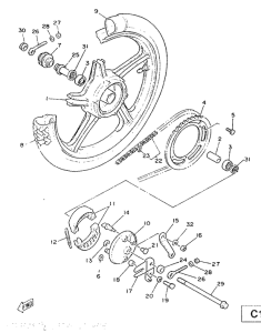 ME50 Переднее колесо