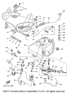 XV535KC Топливный бак