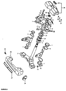 GS850 Траверса нижняя
