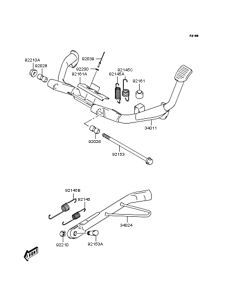 SC250 Подножка