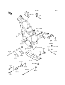 KLX300R Рама ,крепежные детали