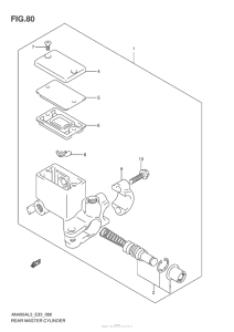 AN400 (ABS) Задний торм цилиндр