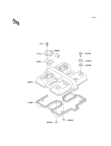 EX500 Крышка головки цилиндров