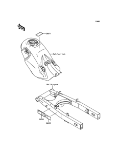 KLX150 Лейбл предостережения