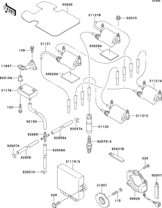 ZR1100 Система зажигания
