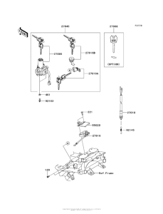 AX125 Замок зажигания