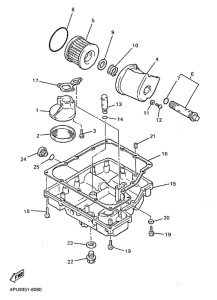 XJR1300 Масляный фильтр