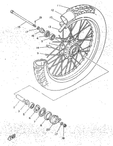 SR250 Переднее колесо