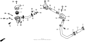 VFR700F Патрубки охлаждения