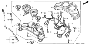 CBR125RS Измерительный прибор