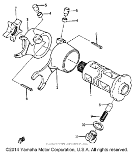YA6B Переключение скоростей