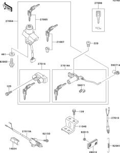 ZR550 Ignition switch(zr550-b5 / b6)