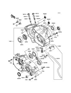 KX100 Картер двигателя