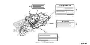 VT1300CT Caution label (1)