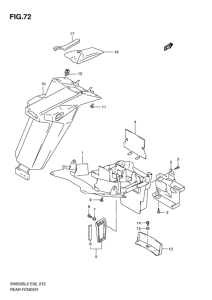 SV650 (ABS) Заднее крыло